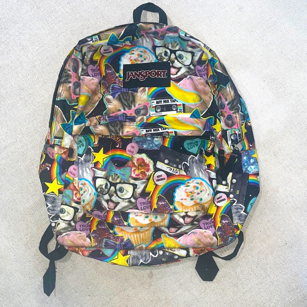 Jansport Kool Kats vintage book bag. Gently used. Great condition.